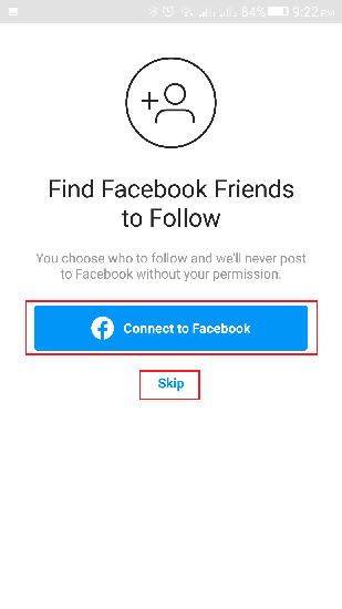 Connect with facebook