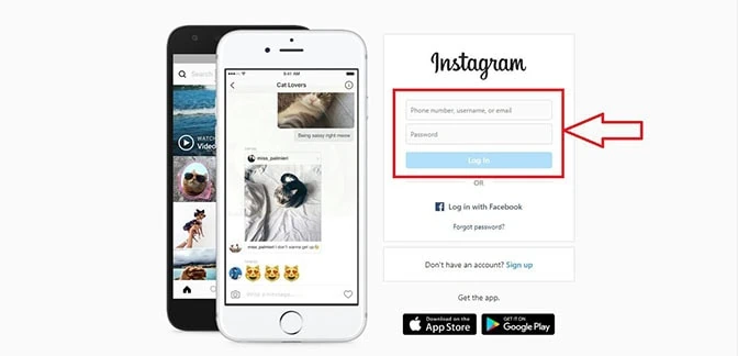 Login to your Instagram Account